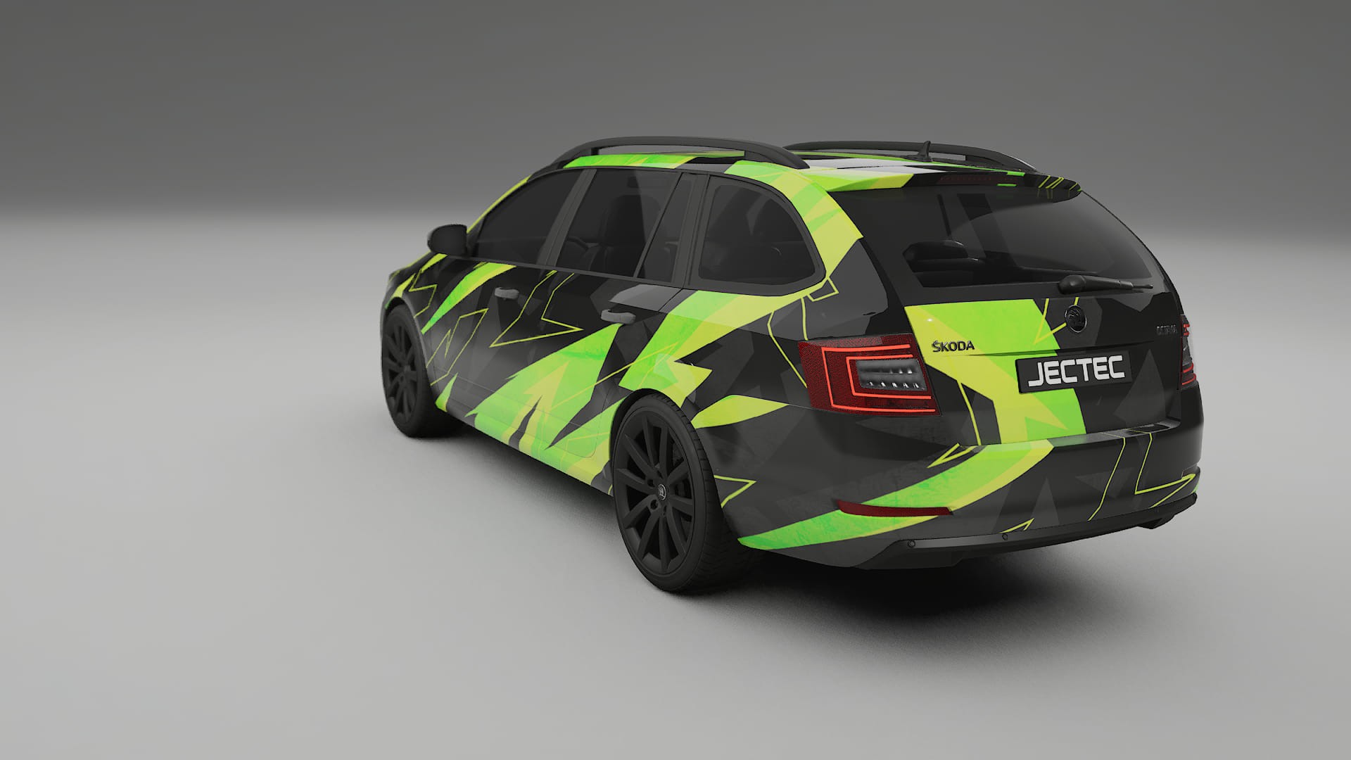 Škoda Octavia combi 5E NINJA TURTLES – Ontworpen Wrap PPF Kit van Printbaar Polyurethaanfolie