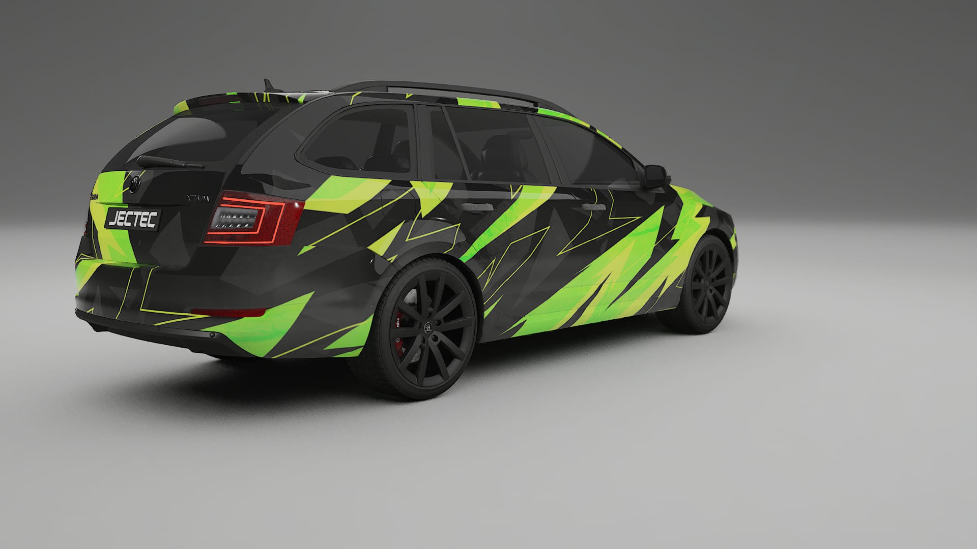 Škoda Octavia combi 5E NINJA TURTLES – Ontworpen Wrap PPF Kit van Printbaar Polyurethaanfolie