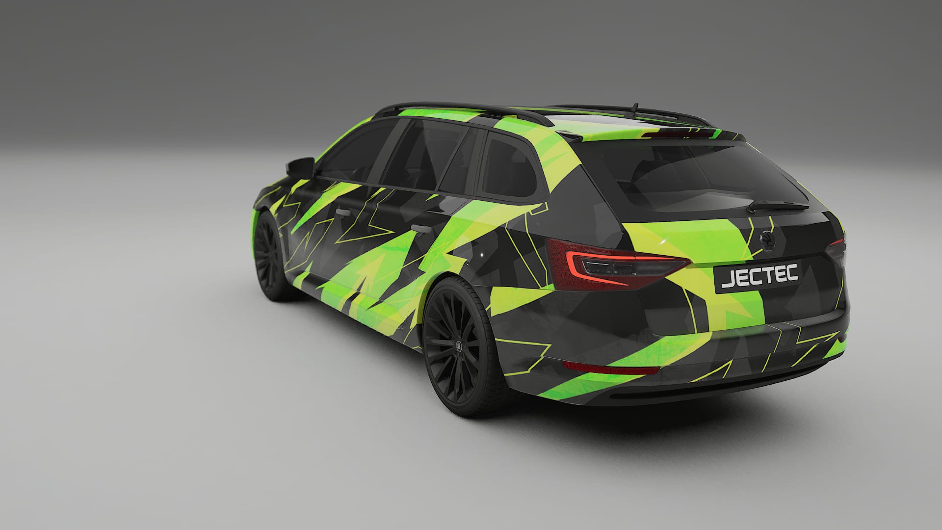 Škoda Superb B8 NINJA TURTLES – Ontworpen Wrap PPF Kit van Printbaar Polyurethaanfolie