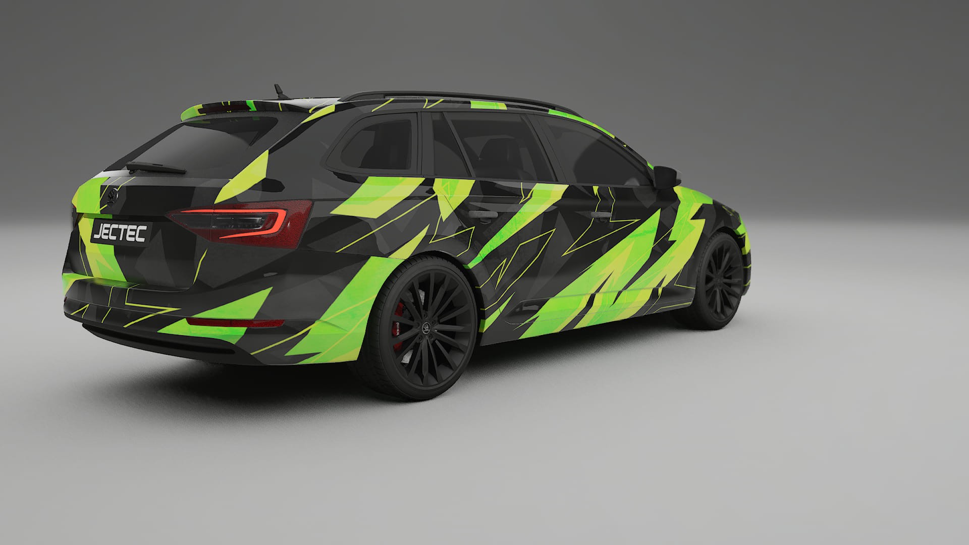 Škoda Superb B8 NINJA TURTLES – Ontworpen Wrap PPF Kit van Printbaar Polyurethaanfolie