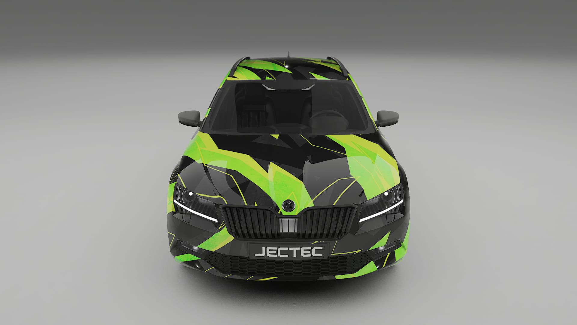 Škoda Superb B8 NINJA TURTLES – Ontworpen Wrap PPF Kit van Printbaar Polyurethaanfolie