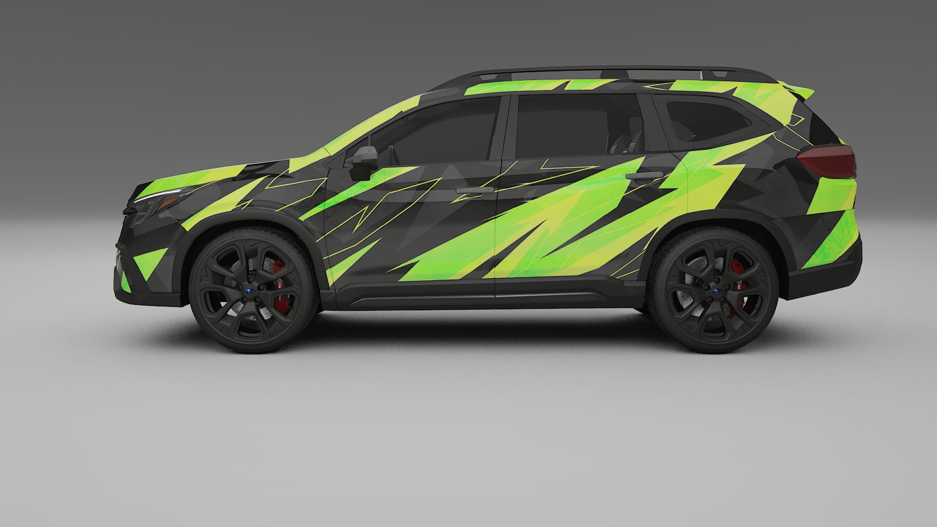 Subaru Ascent BT facelift LCI NINJA TURTLES – Ontworpen Wrap PPF Kit van Printbaar Polyurethaanfolie