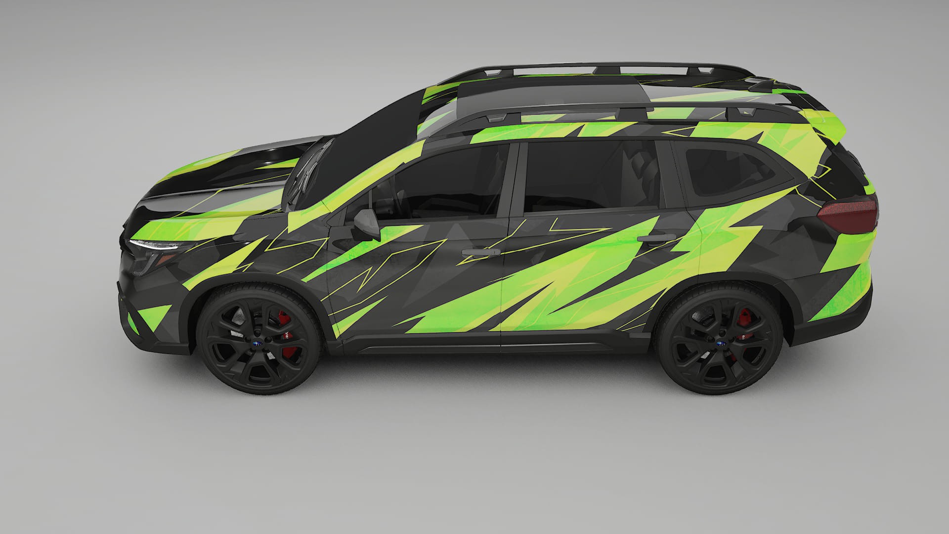 Subaru Ascent BT facelift LCI NINJA TURTLES – Ontworpen Wrap PPF Kit van Printbaar Polyurethaanfolie