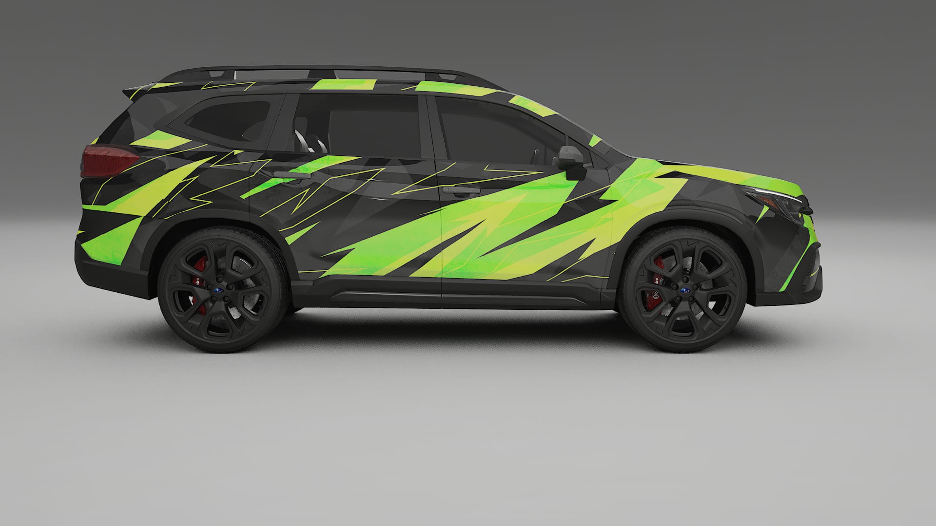 Subaru Ascent BT facelift LCI NINJA TURTLES – Ontworpen Wrap PPF Kit van Printbaar Polyurethaanfolie