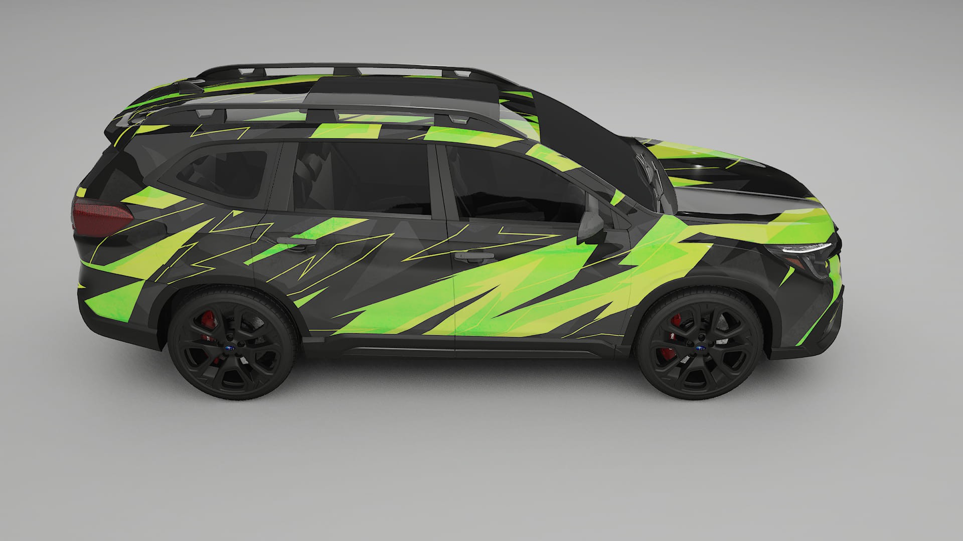 Subaru Ascent BT facelift LCI NINJA TURTLES – Ontworpen Wrap PPF Kit van Printbaar Polyurethaanfolie