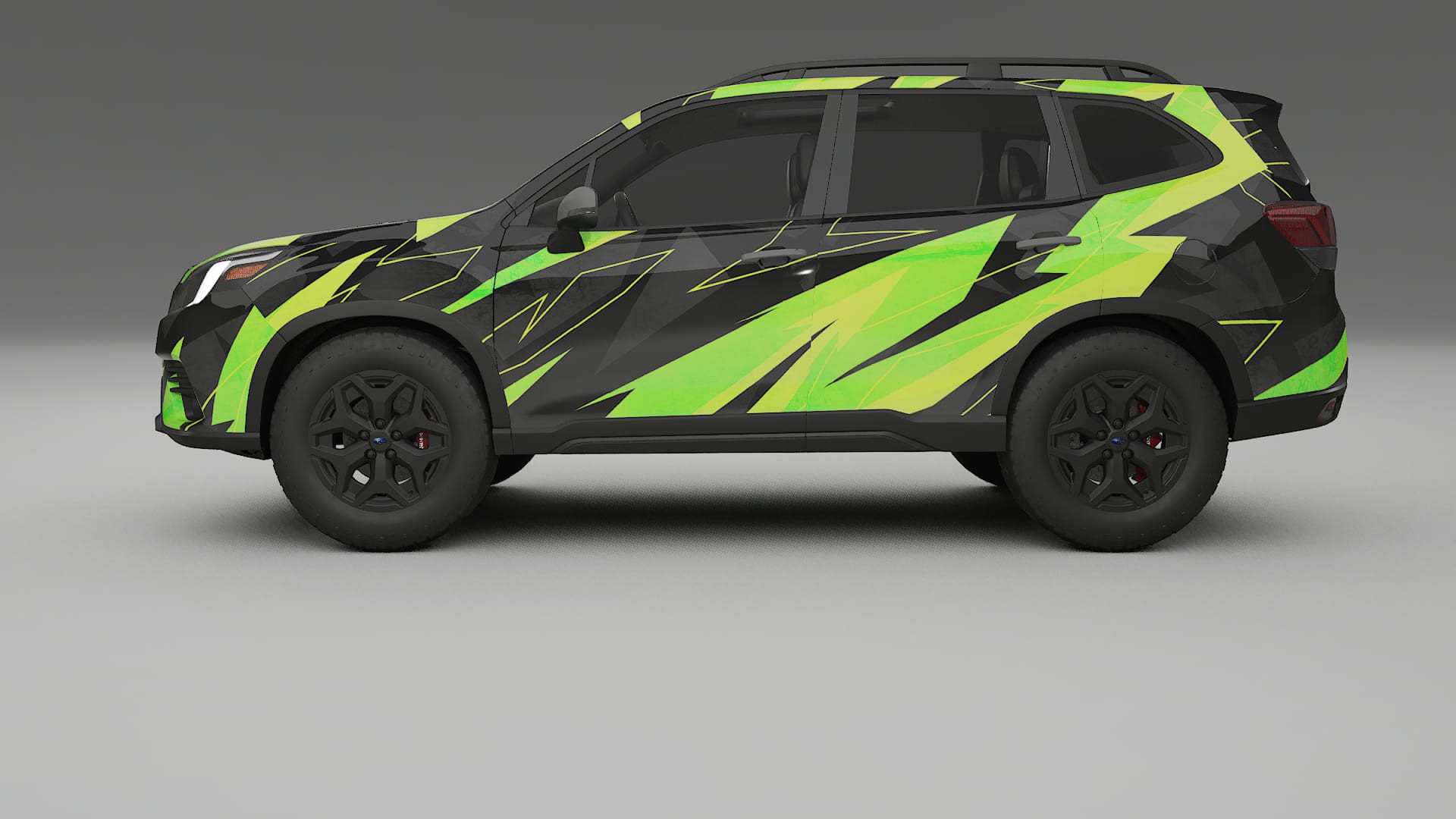 Subaru Forester V SK facelift LCI NINJA TURTLES – Ontworpen Wrap PPF Kit van Printbaar Polyurethaanfolie