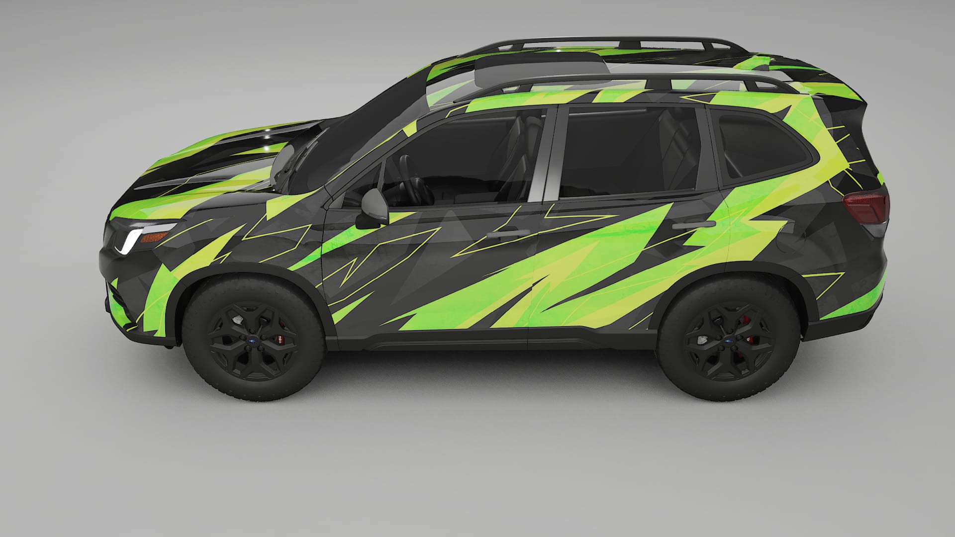 Subaru Forester V SK facelift LCI NINJA TURTLES – Ontworpen Wrap PPF Kit van Printbaar Polyurethaanfolie