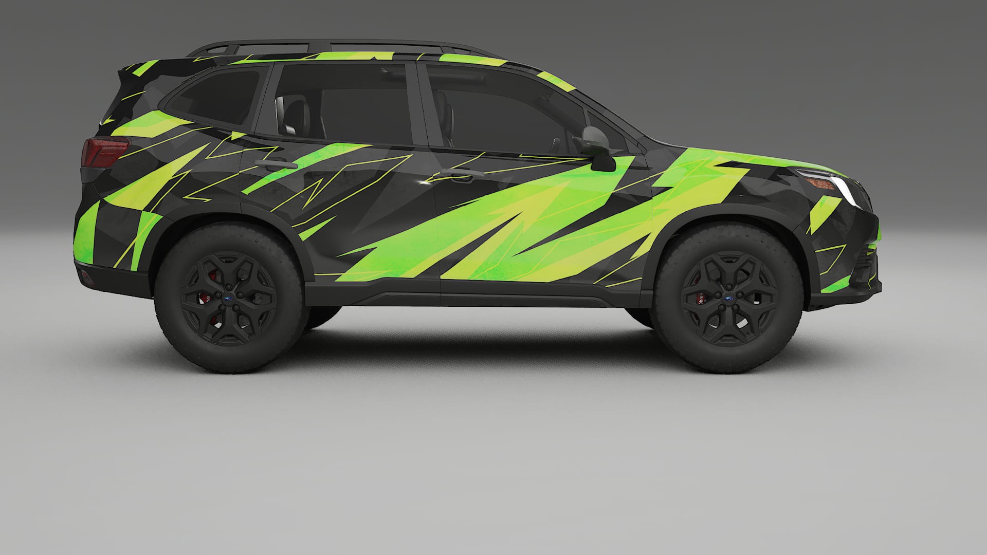 Subaru Forester V SK facelift LCI NINJA TURTLES – Ontworpen Wrap PPF Kit van Printbaar Polyurethaanfolie
