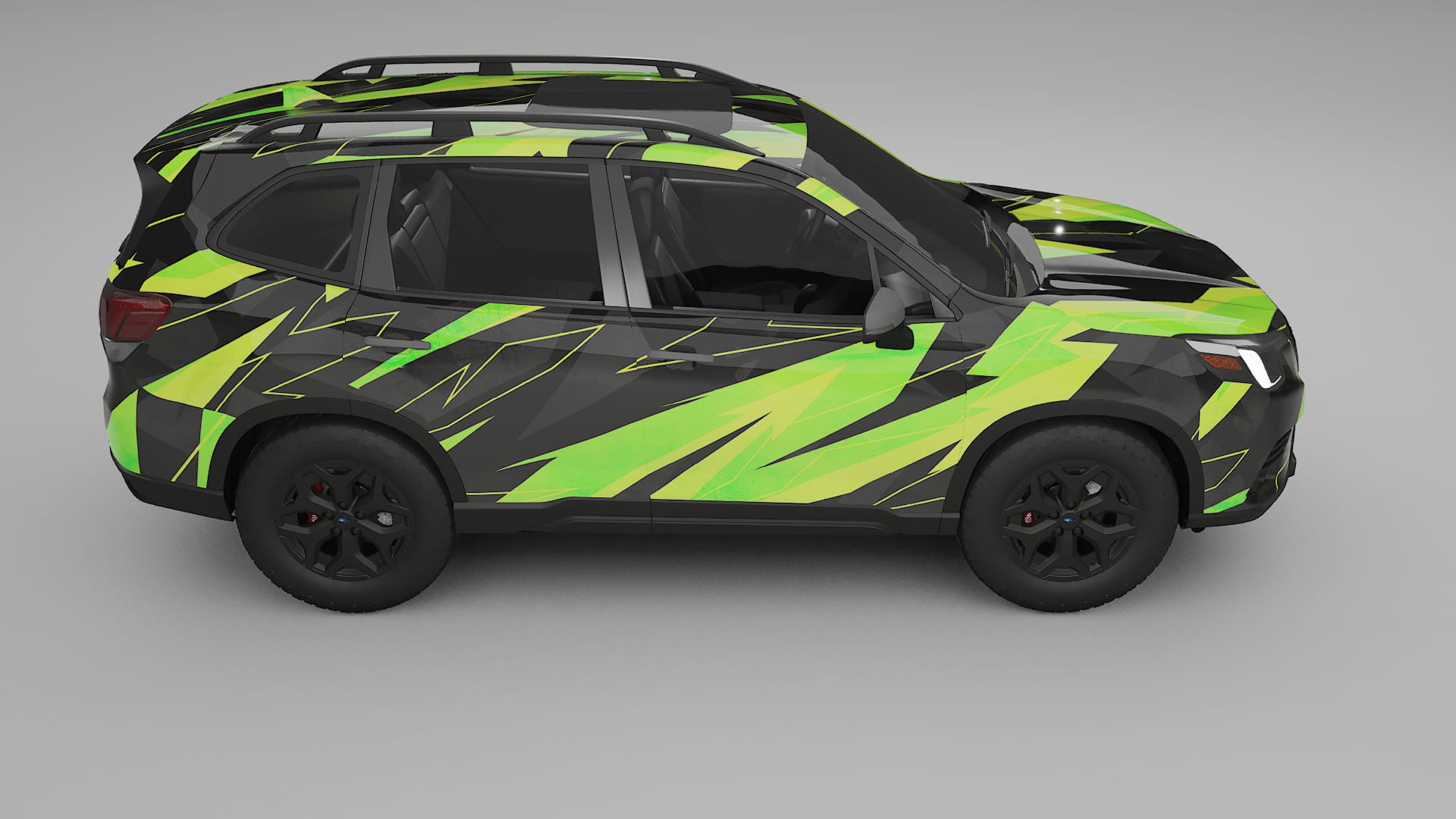 Subaru Forester V SK facelift LCI NINJA TURTLES – Ontworpen Wrap PPF Kit van Printbaar Polyurethaanfolie