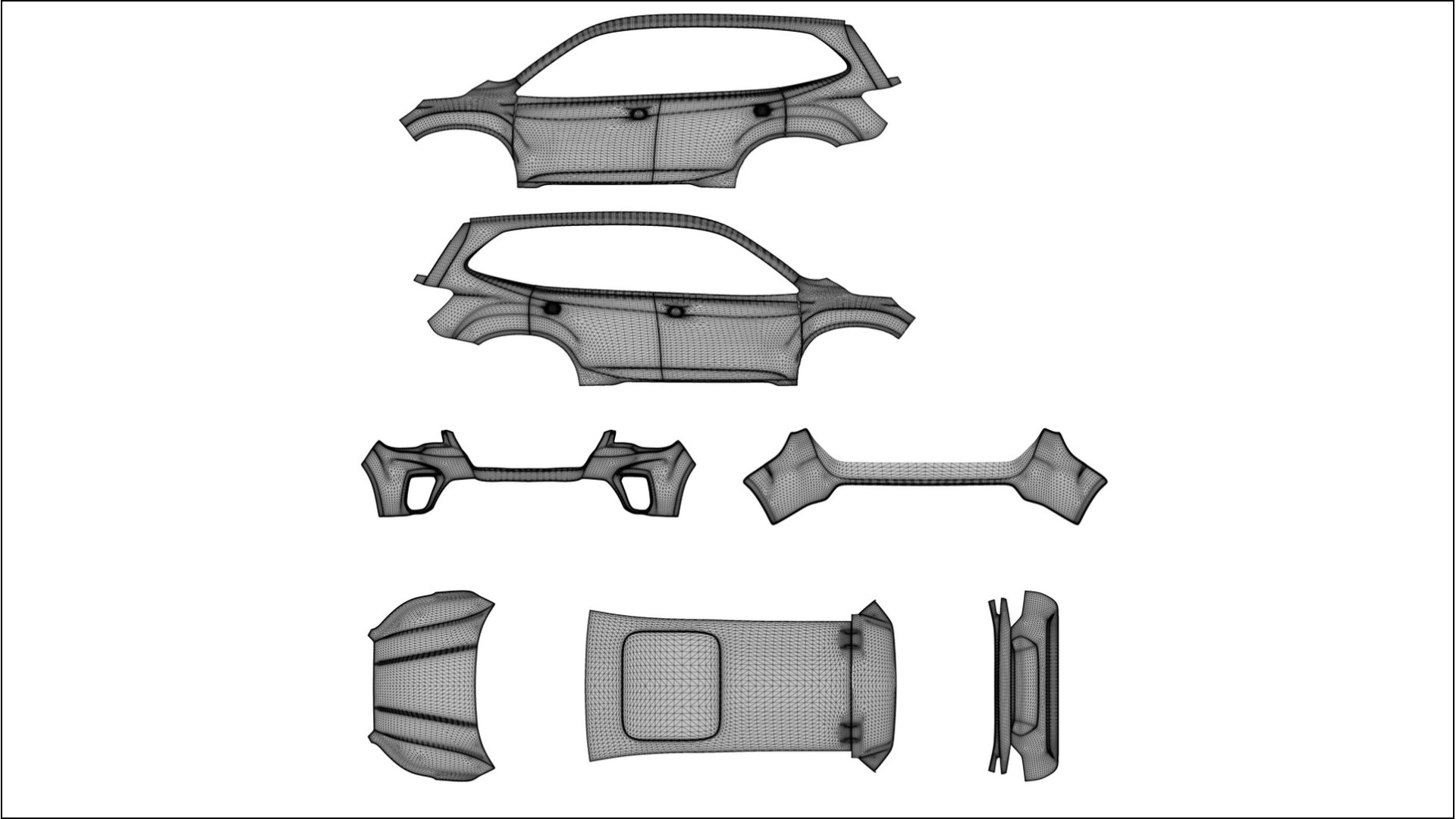 Subaru Forester V SK prefacelift pre-LCI NINJA TURTLES – Ontworpen Wrap PPF Kit van Printbaar Polyurethaanfolie
