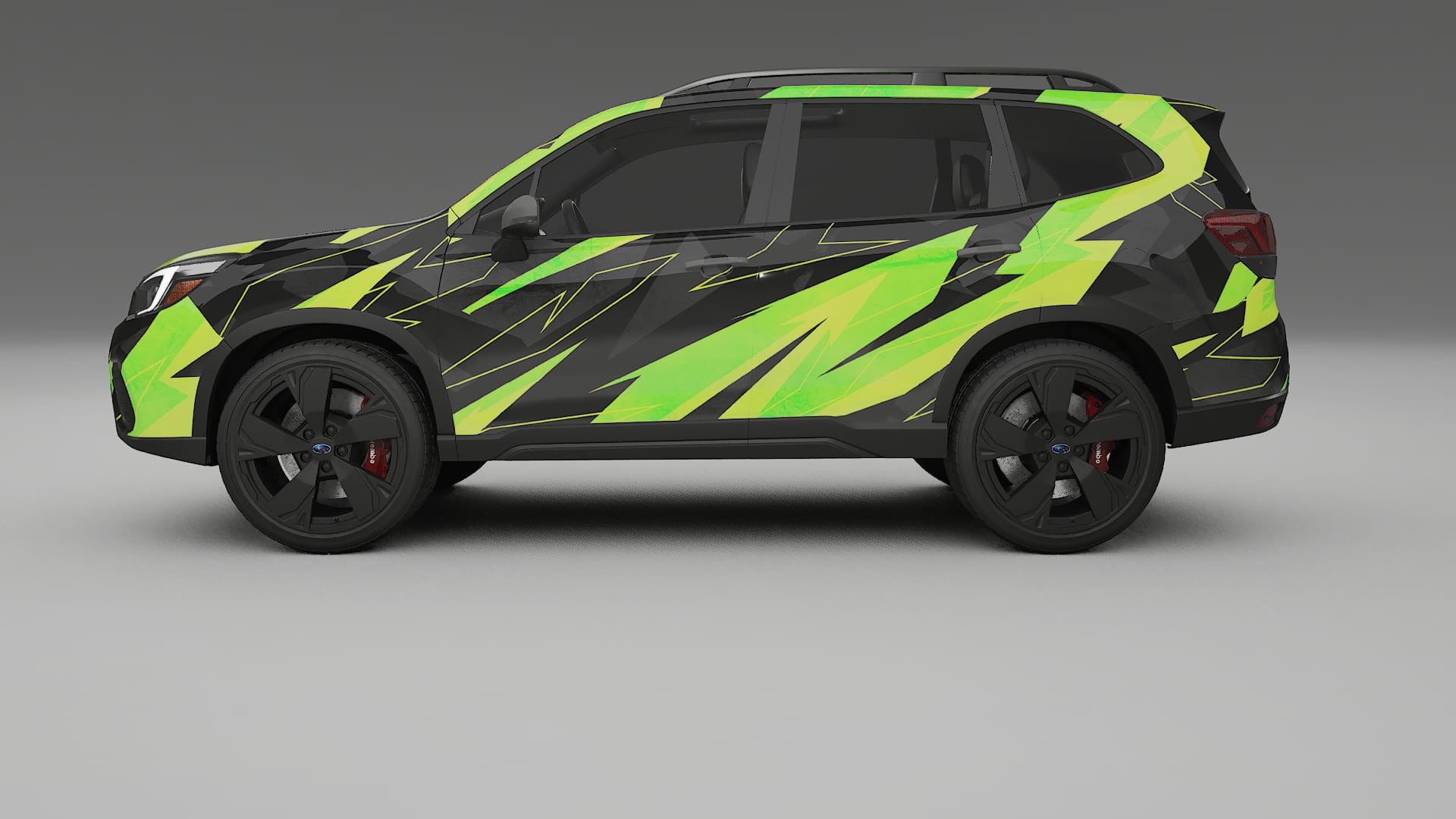 Subaru Forester V SK prefacelift pre-LCI NINJA TURTLES – Ontworpen Wrap PPF Kit van Printbaar Polyurethaanfolie
