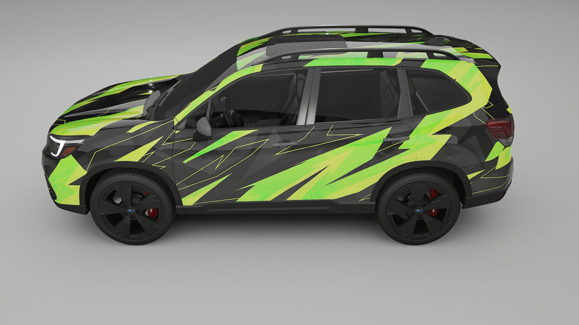 Subaru Forester V SK prefacelift pre-LCI NINJA TURTLES – Ontworpen Wrap PPF Kit van Printbaar Polyurethaanfolie