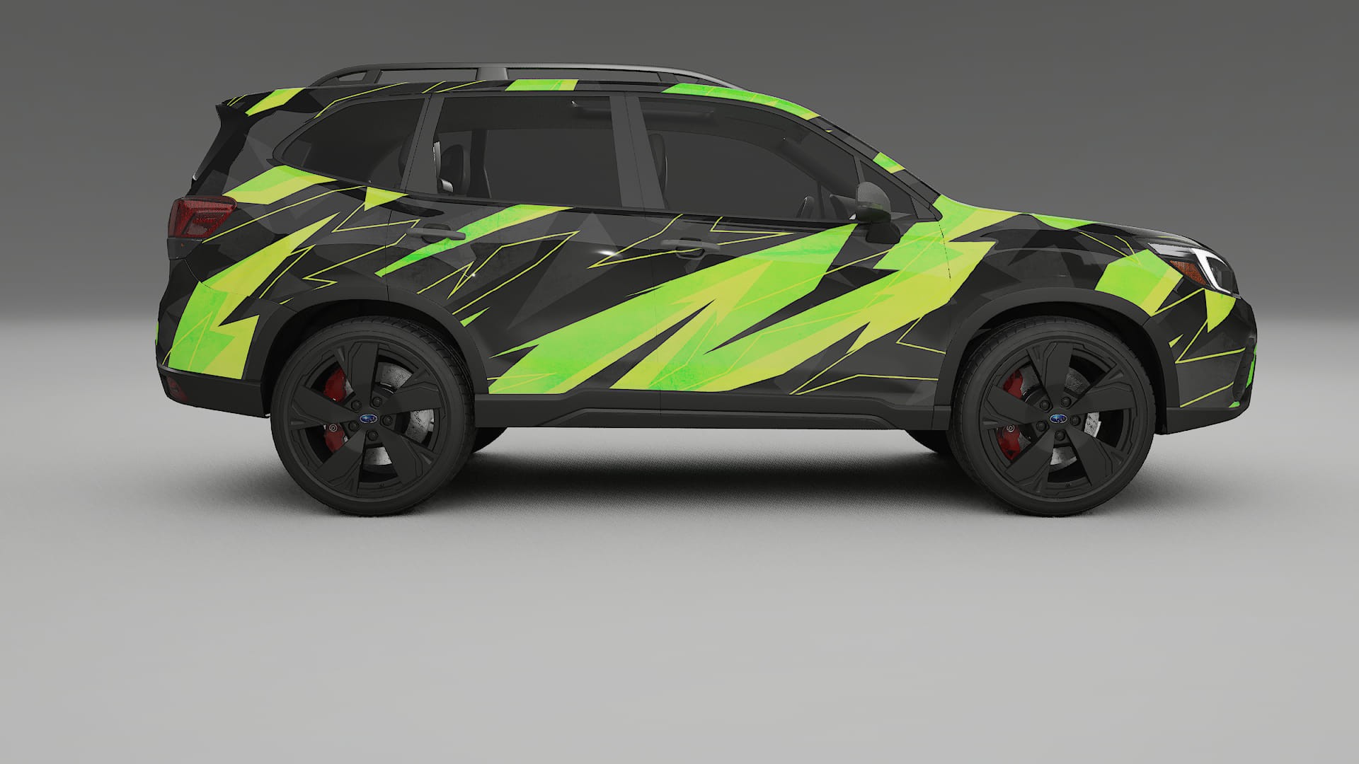 Subaru Forester V SK prefacelift pre-LCI NINJA TURTLES – Ontworpen Wrap PPF Kit van Printbaar Polyurethaanfolie