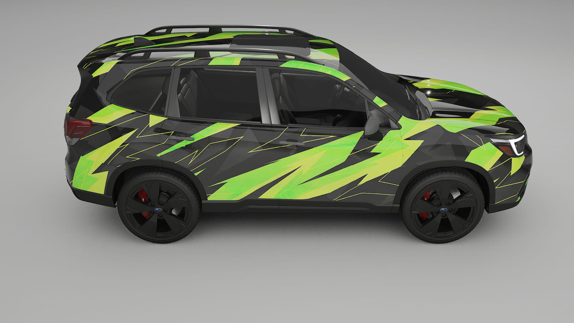 Subaru Forester V SK prefacelift pre-LCI NINJA TURTLES – Ontworpen Wrap PPF Kit van Printbaar Polyurethaanfolie