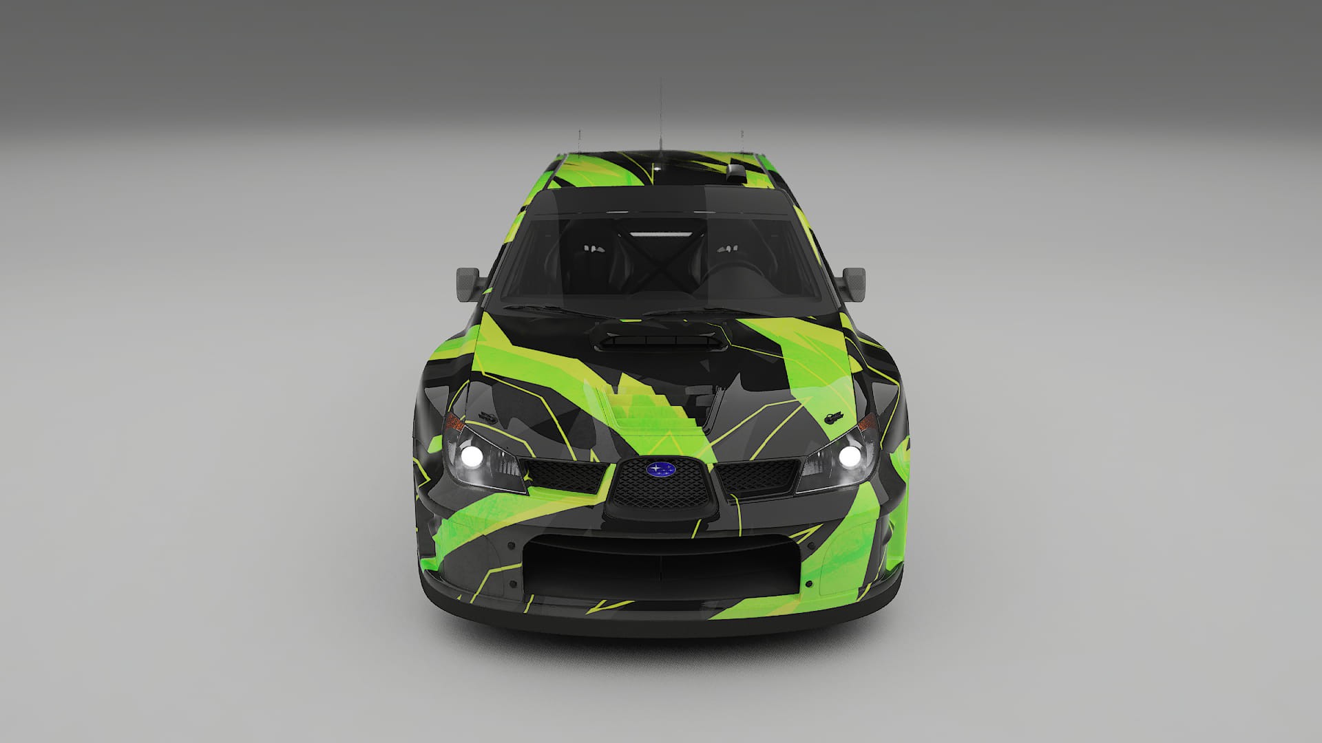 Subaru Impreza WRC GD NINJA TURTLES – Ontworpen Wrap PPF Kit van Printbaar Polyurethaanfolie