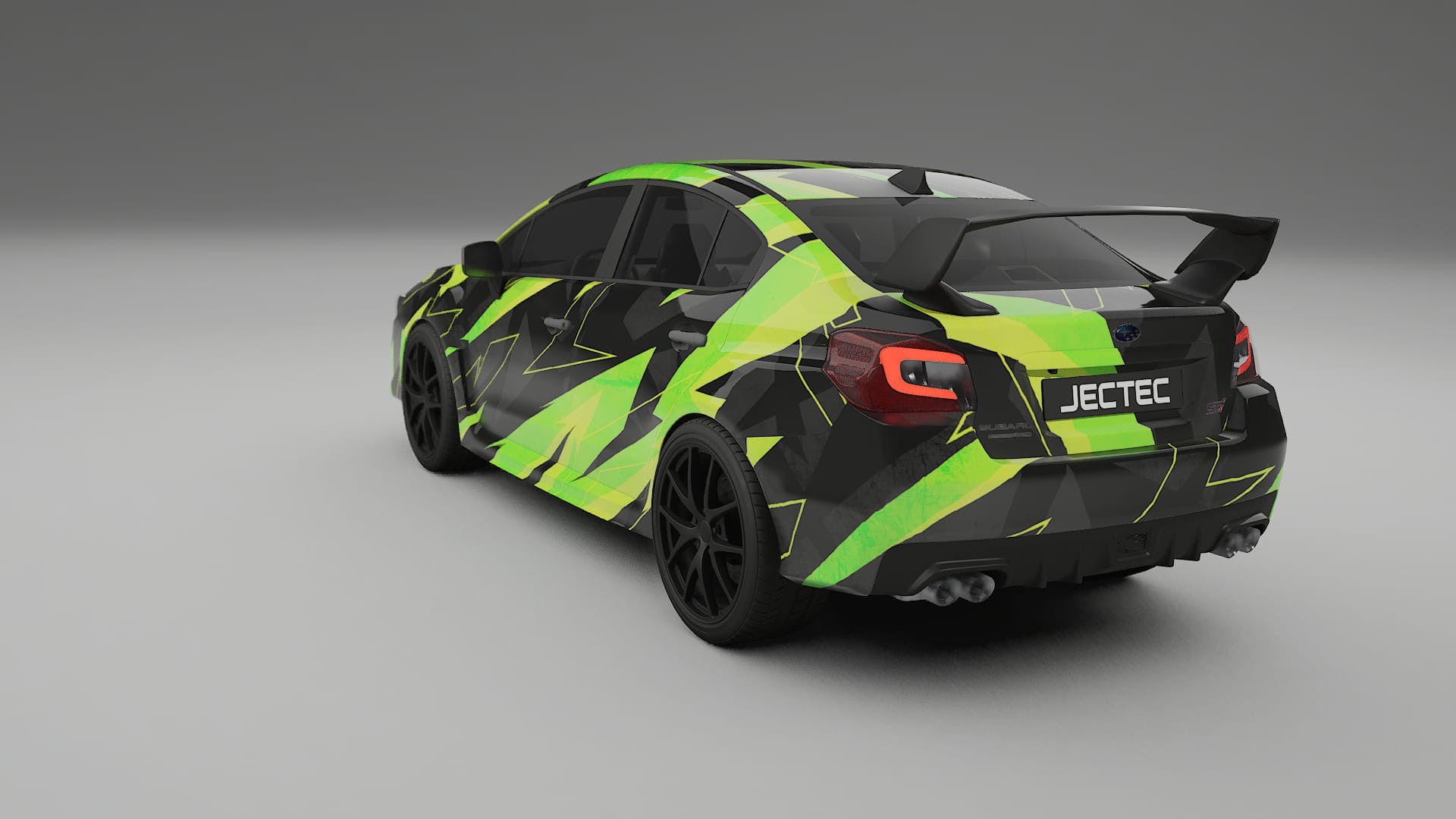 Subaru Impreza WRX Sti VA prefacelift pre-LCI NINJA TURTLES – Ontworpen Wrap PPF Kit van Printbaar Polyurethaanfolie