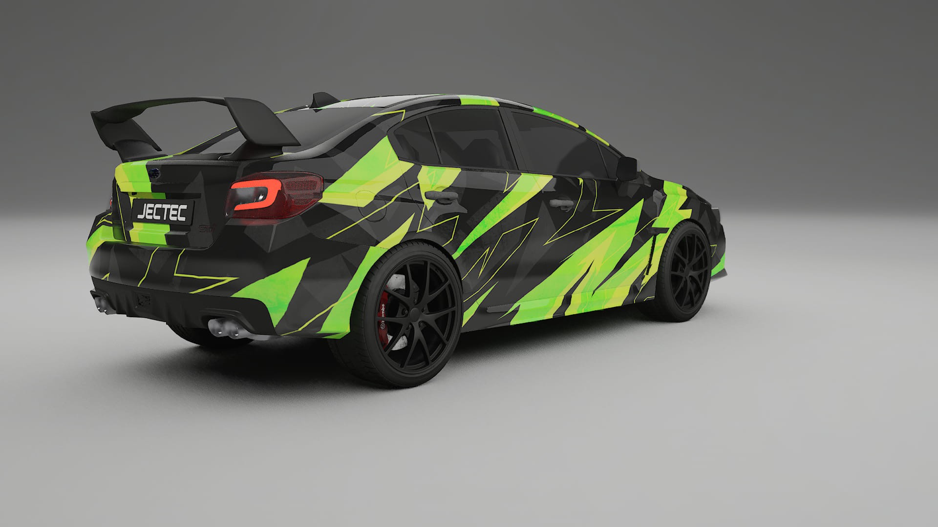 Subaru Impreza WRX Sti VA prefacelift pre-LCI NINJA TURTLES – Ontworpen Wrap PPF Kit van Printbaar Polyurethaanfolie