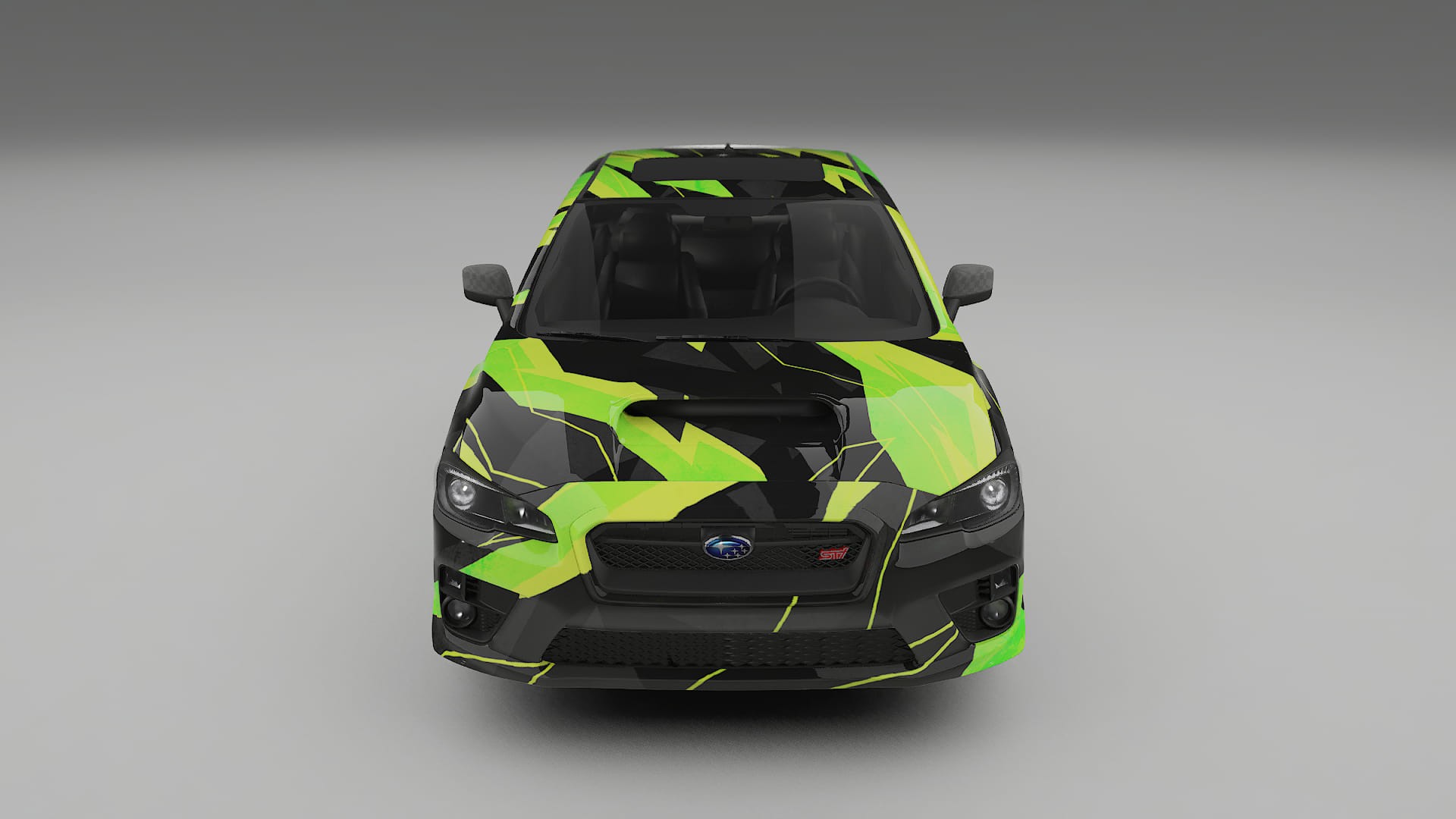 Subaru Impreza WRX Sti VA prefacelift pre-LCI NINJA TURTLES – Ontworpen Wrap PPF Kit van Printbaar Polyurethaanfolie