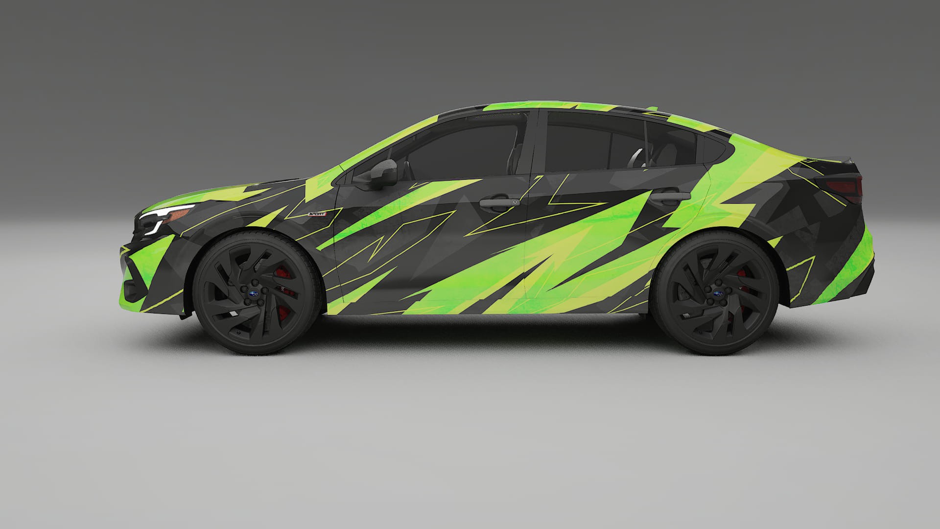 Subaru Legacy BW NINJA TURTLES – Ontworpen Wrap PPF Kit van Printbaar Polyurethaanfolie