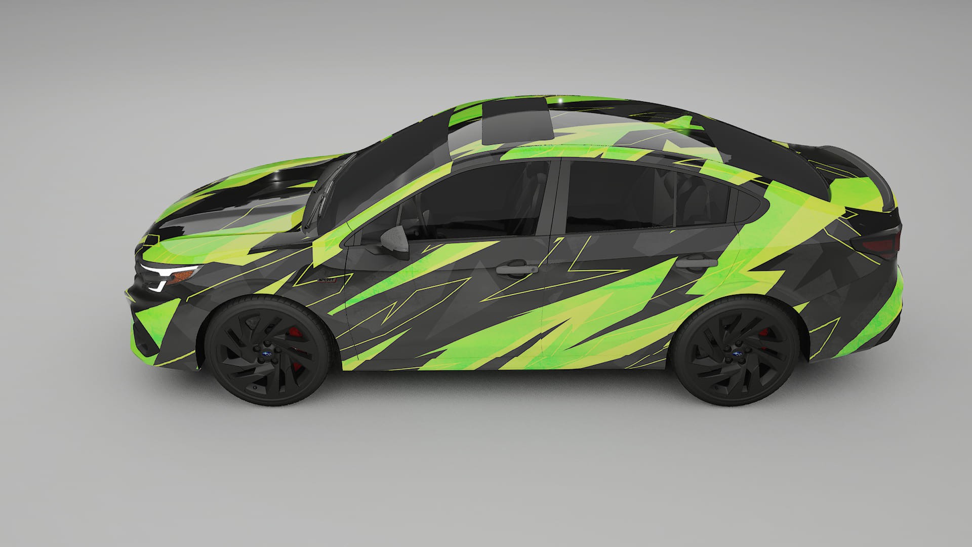 Subaru Legacy BW NINJA TURTLES – Ontworpen Wrap PPF Kit van Printbaar Polyurethaanfolie