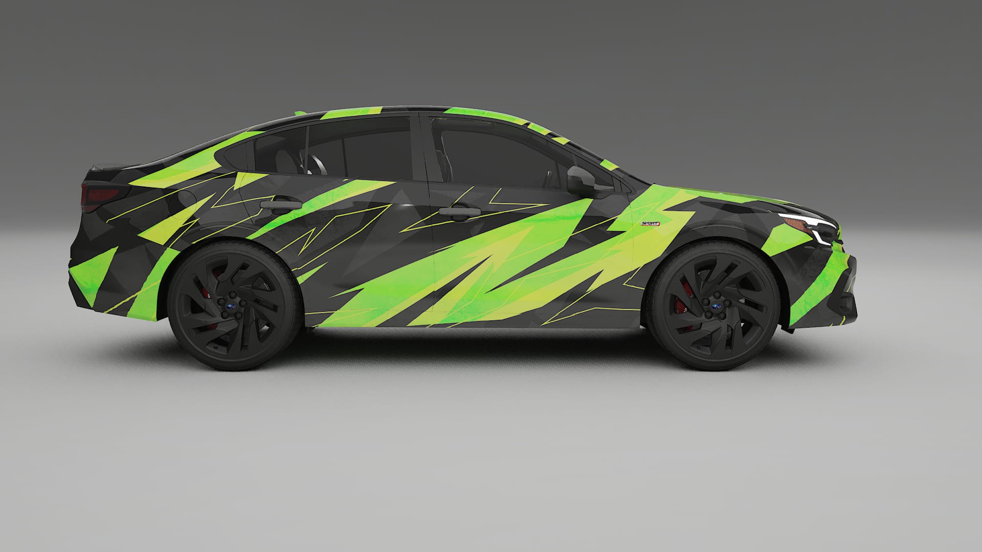 Subaru Legacy BW NINJA TURTLES – Ontworpen Wrap PPF Kit van Printbaar Polyurethaanfolie