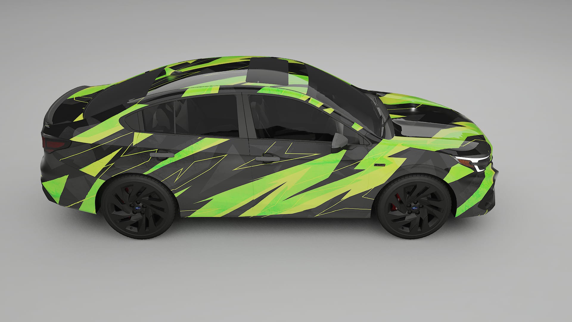 Subaru Legacy BW NINJA TURTLES – Ontworpen Wrap PPF Kit van Printbaar Polyurethaanfolie