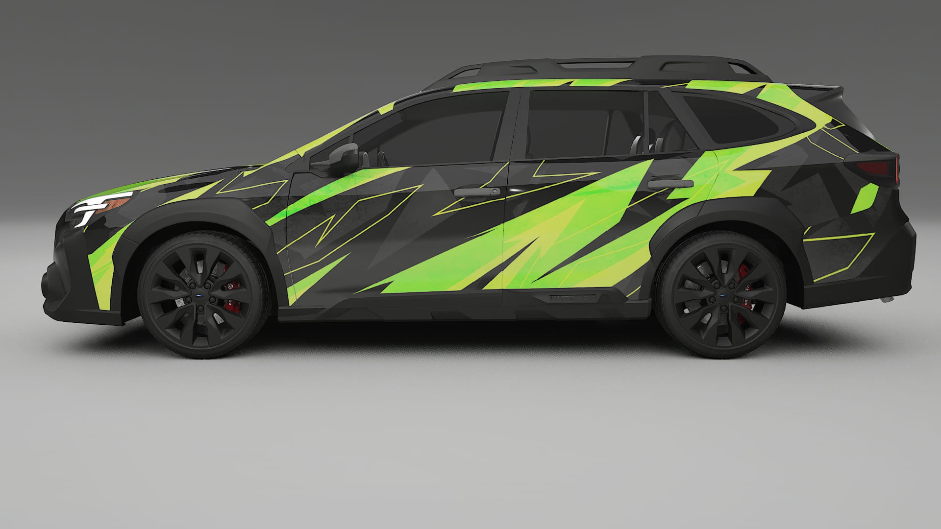 Subaru Outback VI BS facelift LCI NINJA TURTLES – Ontworpen Wrap PPF Kit van Printbaar Polyurethaanfolie
