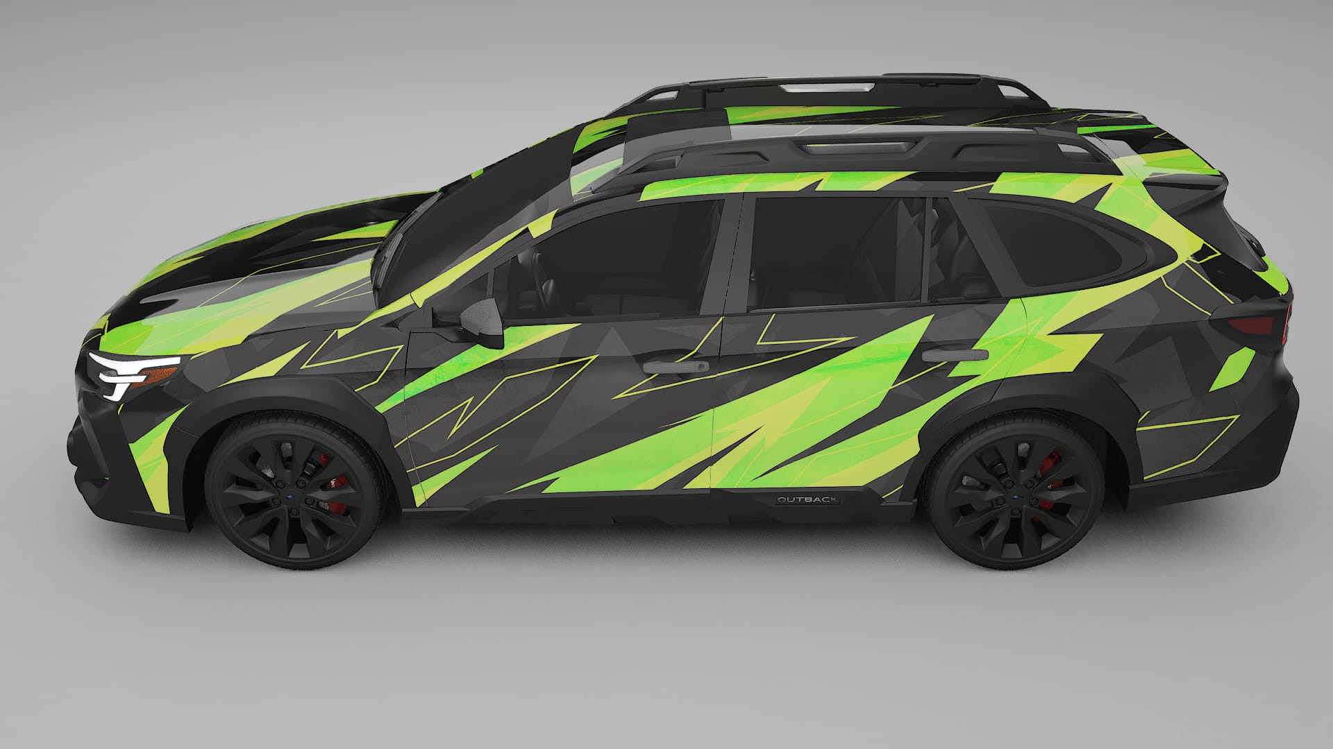 Subaru Outback VI BS facelift LCI NINJA TURTLES – Ontworpen Wrap PPF Kit van Printbaar Polyurethaanfolie