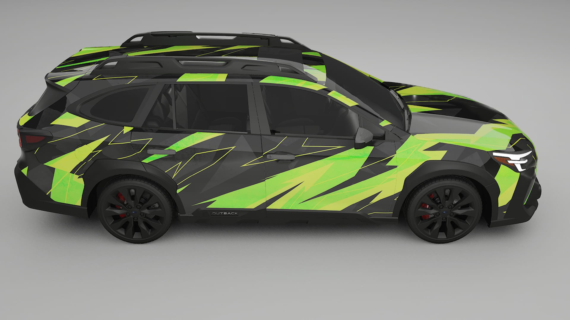Subaru Outback VI BS facelift LCI NINJA TURTLES – Ontworpen Wrap PPF Kit van Printbaar Polyurethaanfolie