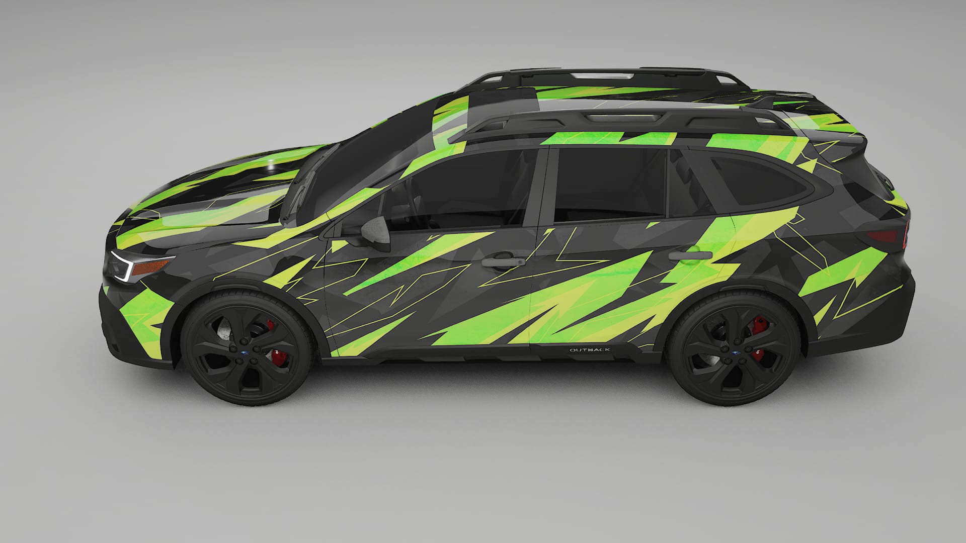 Subaru Outback VI BS prefacelift pre-LCI NINJA TURTLES – Ontworpen Wrap PPF Kit van Printbaar Polyurethaanfolie