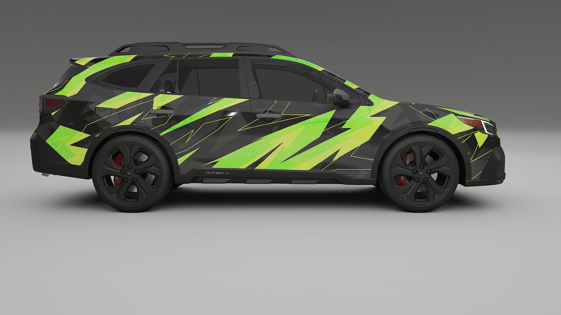 Subaru Outback VI BS prefacelift pre-LCI NINJA TURTLES – Ontworpen Wrap PPF Kit van Printbaar Polyurethaanfolie