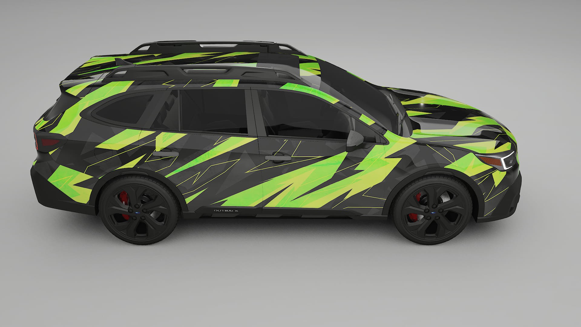 Subaru Outback VI BS prefacelift pre-LCI NINJA TURTLES – Ontworpen Wrap PPF Kit van Printbaar Polyurethaanfolie