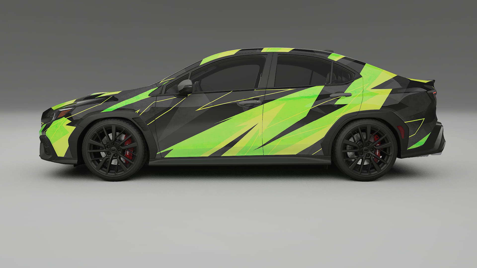 Subaru WRX VB NINJA TURTLES – Ontworpen Wrap PPF Kit van Printbaar Polyurethaanfolie