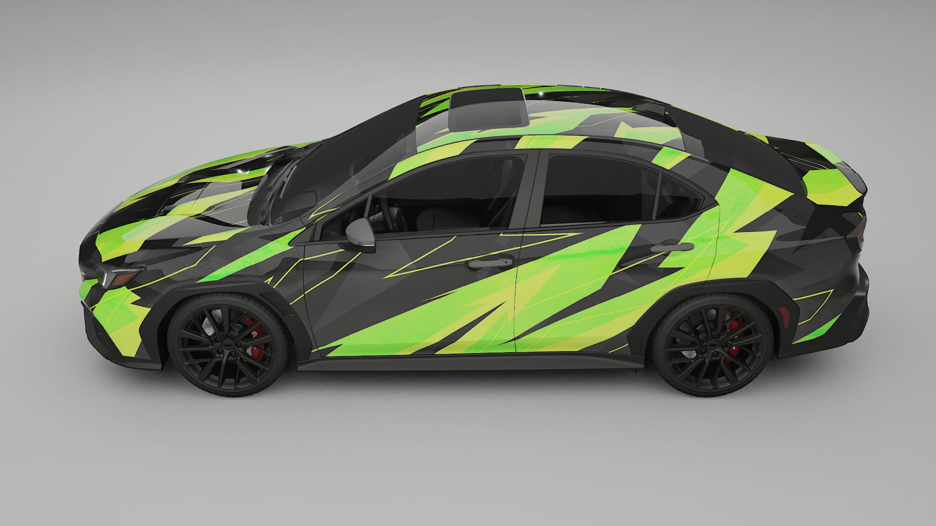 Subaru WRX VB NINJA TURTLES – Ontworpen Wrap PPF Kit van Printbaar Polyurethaanfolie