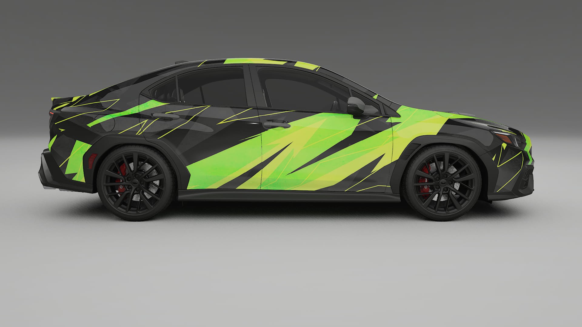 Subaru WRX VB NINJA TURTLES – Ontworpen Wrap PPF Kit van Printbaar Polyurethaanfolie