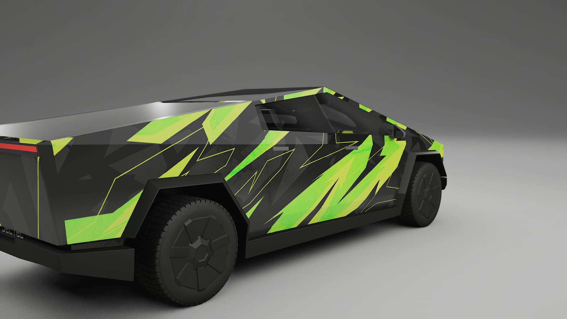 Tesla Cybertruck NINJA TURTLES – Ontworpen Wrap PPF Kit van Printbaar Polyurethaanfolie