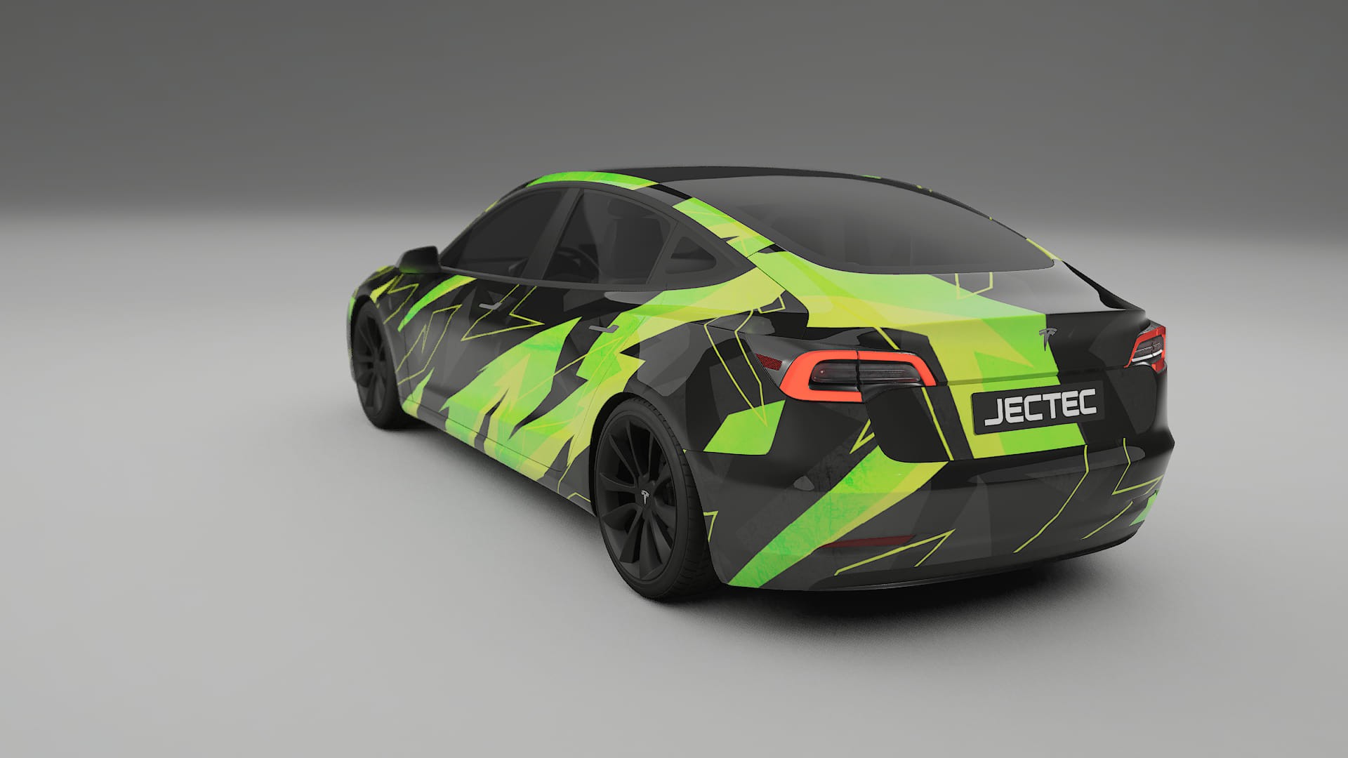 Tesla Model 3 NINJA TURTLES – Ontworpen Wrap PPF Kit van Printbaar Polyurethaanfolie