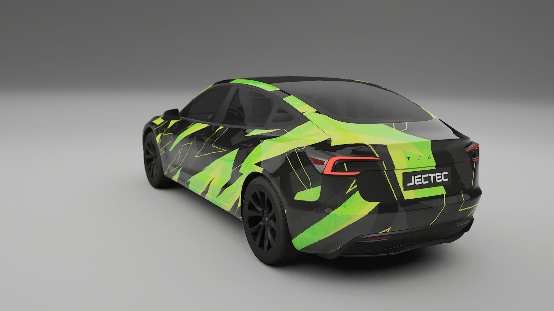 Tesla Model 3 Highland NINJA TURTLES – Ontworpen Wrap PPF Kit van Printbaar Polyurethaanfolie