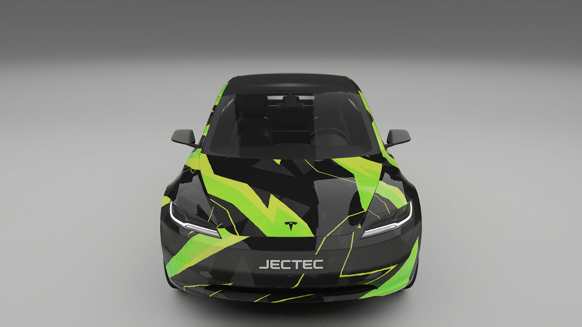 Tesla Model 3 Highland NINJA TURTLES – Ontworpen Wrap PPF Kit van Printbaar Polyurethaanfolie