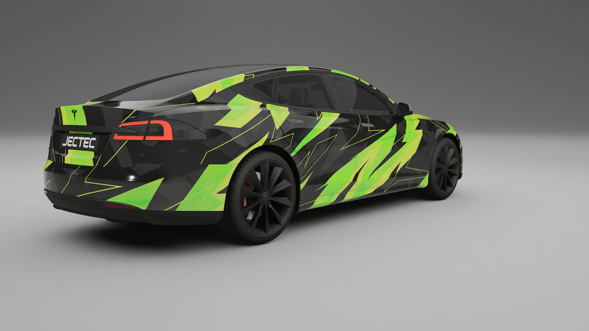 Tesla Model-S NINJA TURTLES – Ontworpen Wrap PPF Kit van Printbaar Polyurethaanfolie