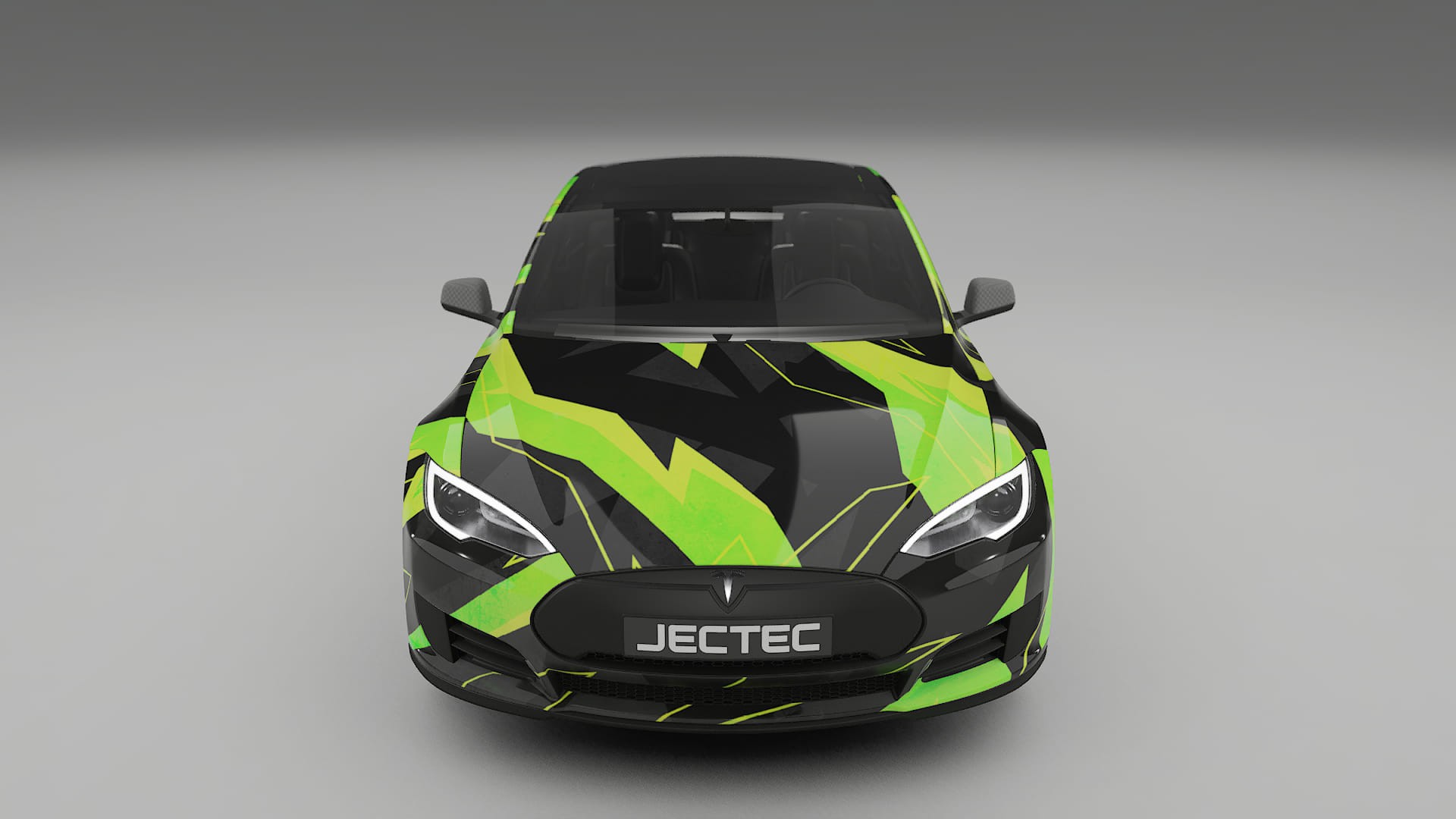 Tesla Model-S NINJA TURTLES – Ontworpen Wrap PPF Kit van Printbaar Polyurethaanfolie