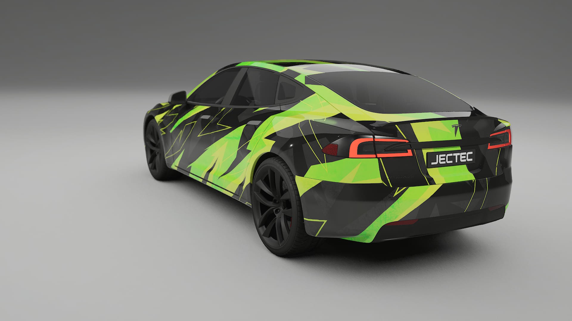 Tesla Model-S Refresh NINJA TURTLES – Ontworpen Wrap PPF Kit van Printbaar Polyurethaanfolie