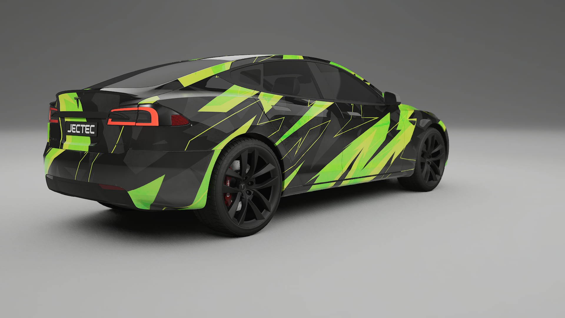 Tesla Model-S Refresh NINJA TURTLES – Ontworpen Wrap PPF Kit van Printbaar Polyurethaanfolie