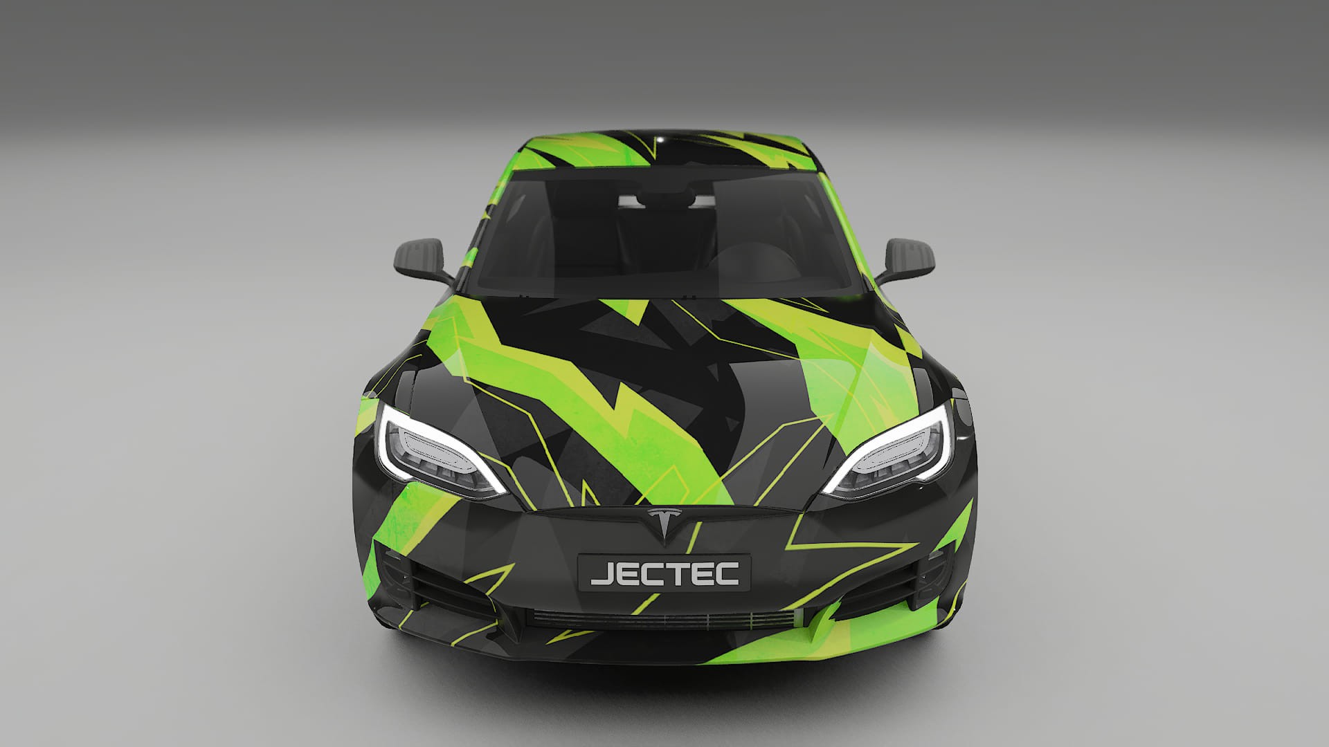 Tesla Model-S Refresh NINJA TURTLES – Ontworpen Wrap PPF Kit van Printbaar Polyurethaanfolie
