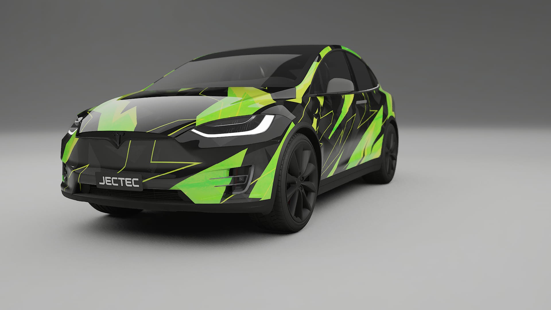 Tesla Model X NINJA TURTLES – Ontworpen Wrap PPF Kit van Printbaar Polyurethaanfolie