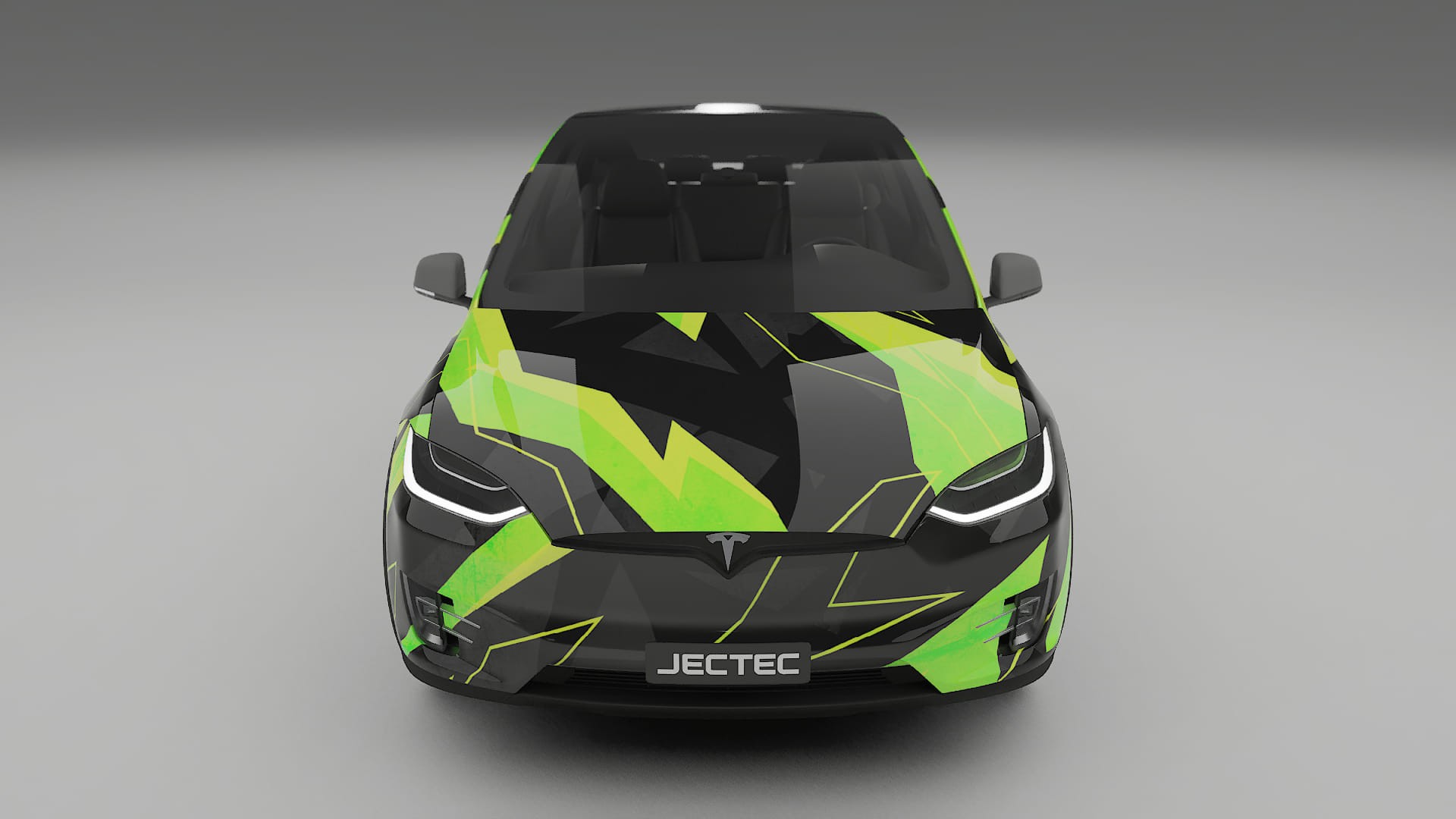 Tesla Model X NINJA TURTLES – Ontworpen Wrap PPF Kit van Printbaar Polyurethaanfolie