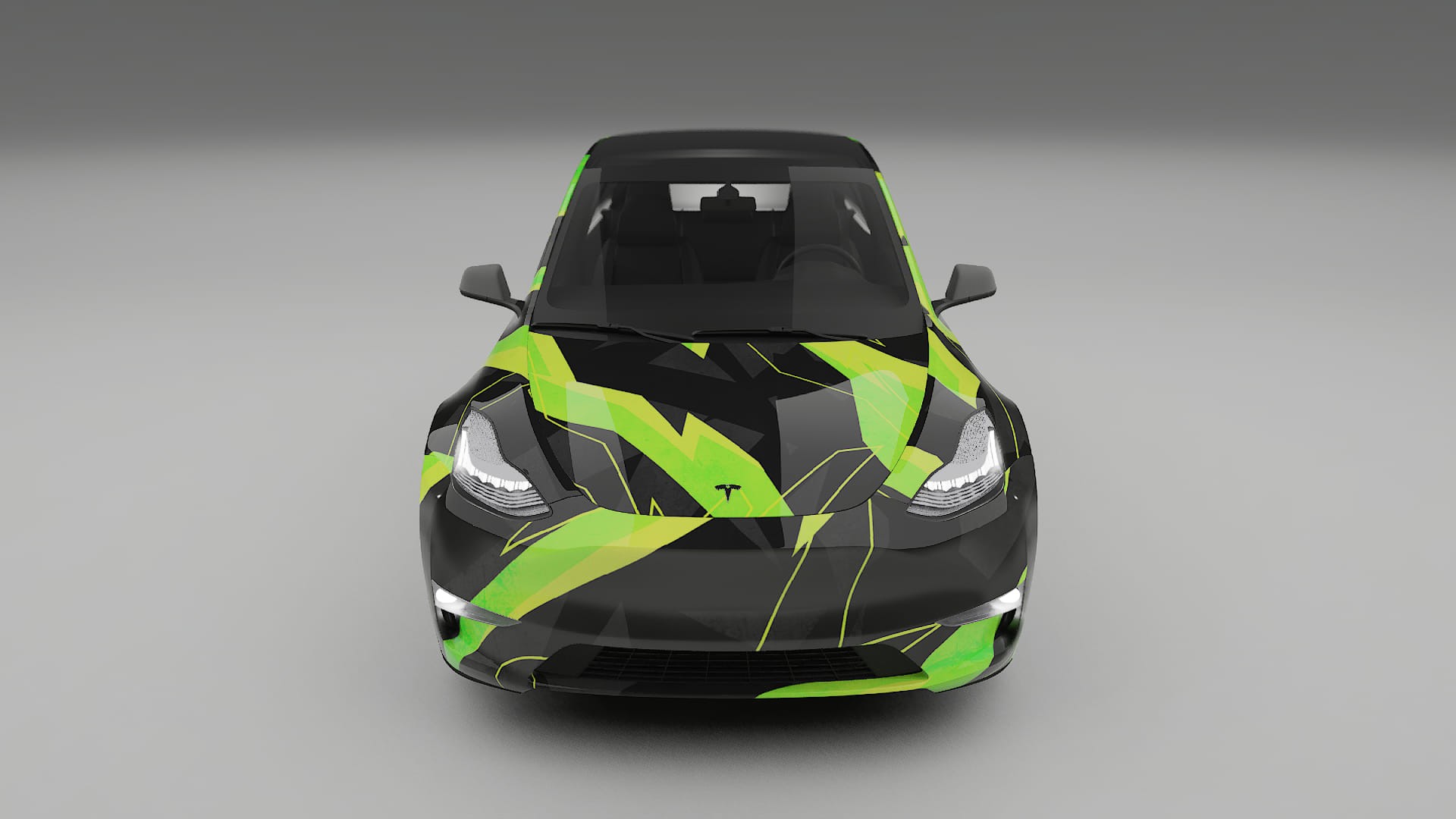 Tesla Model Y NINJA TURTLES – Ontworpen Wrap PPF Kit van Printbaar Polyurethaanfolie