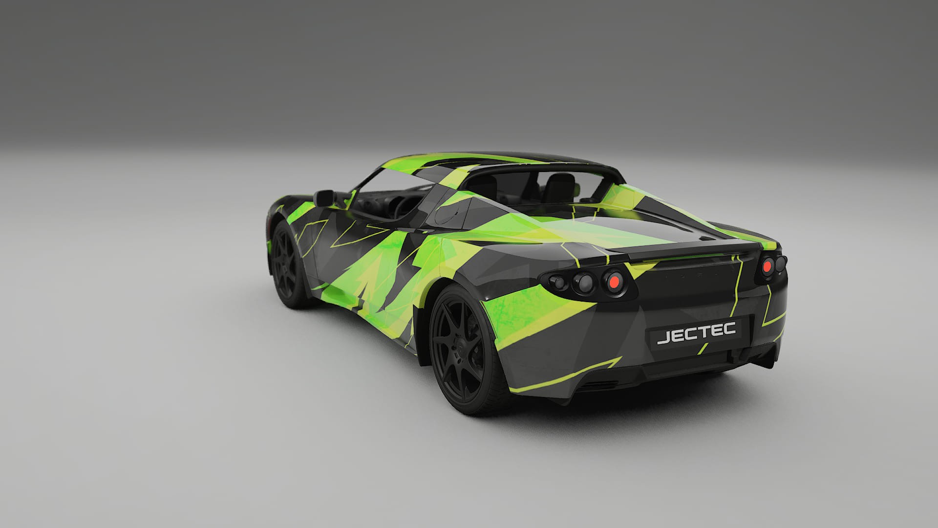 Tesla Roadster 2.5 NINJA TURTLES – Ontworpen Wrap PPF Kit van Printbaar Polyurethaanfolie