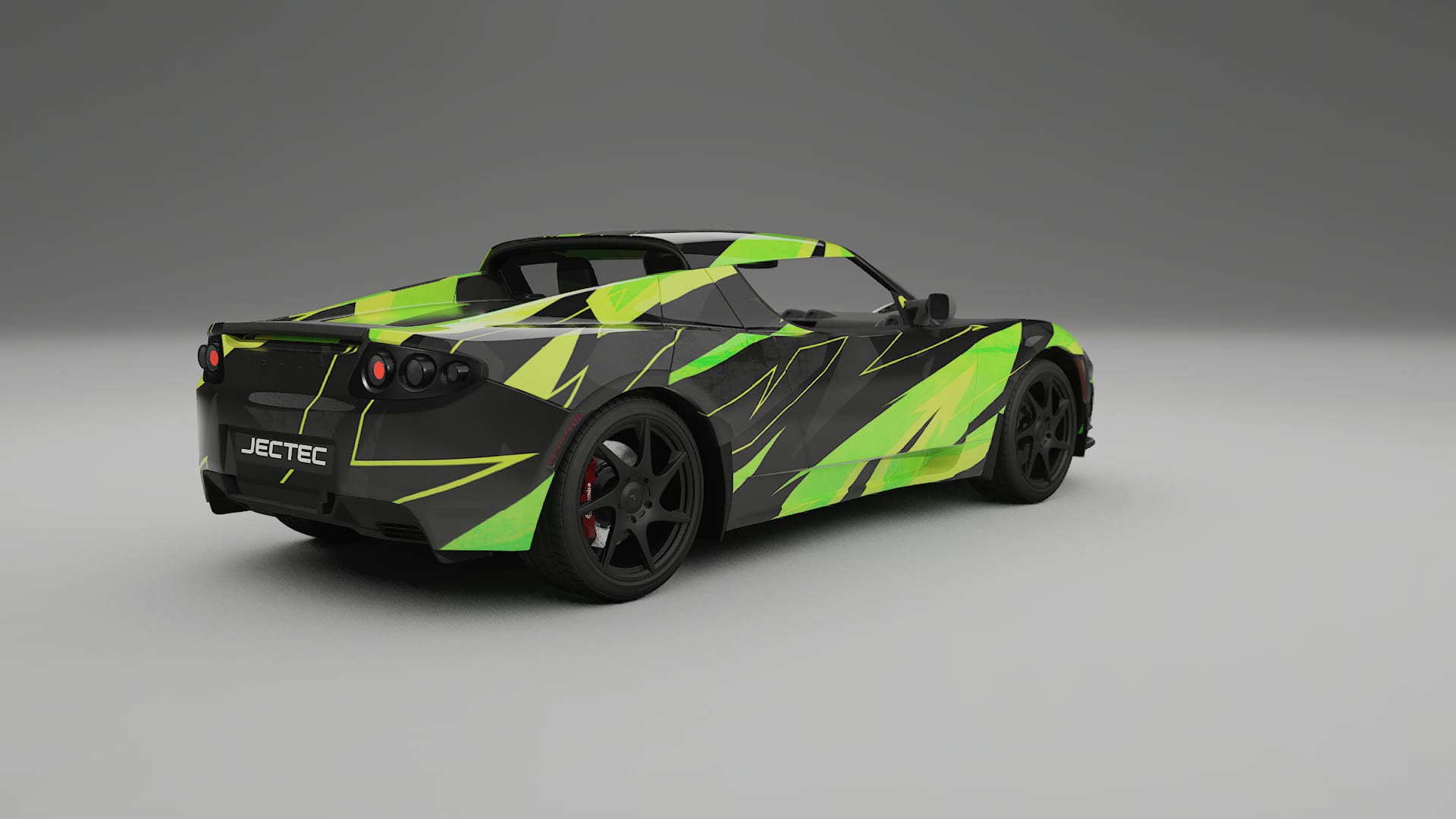 Tesla Roadster 2.5 NINJA TURTLES – Ontworpen Wrap PPF Kit van Printbaar Polyurethaanfolie