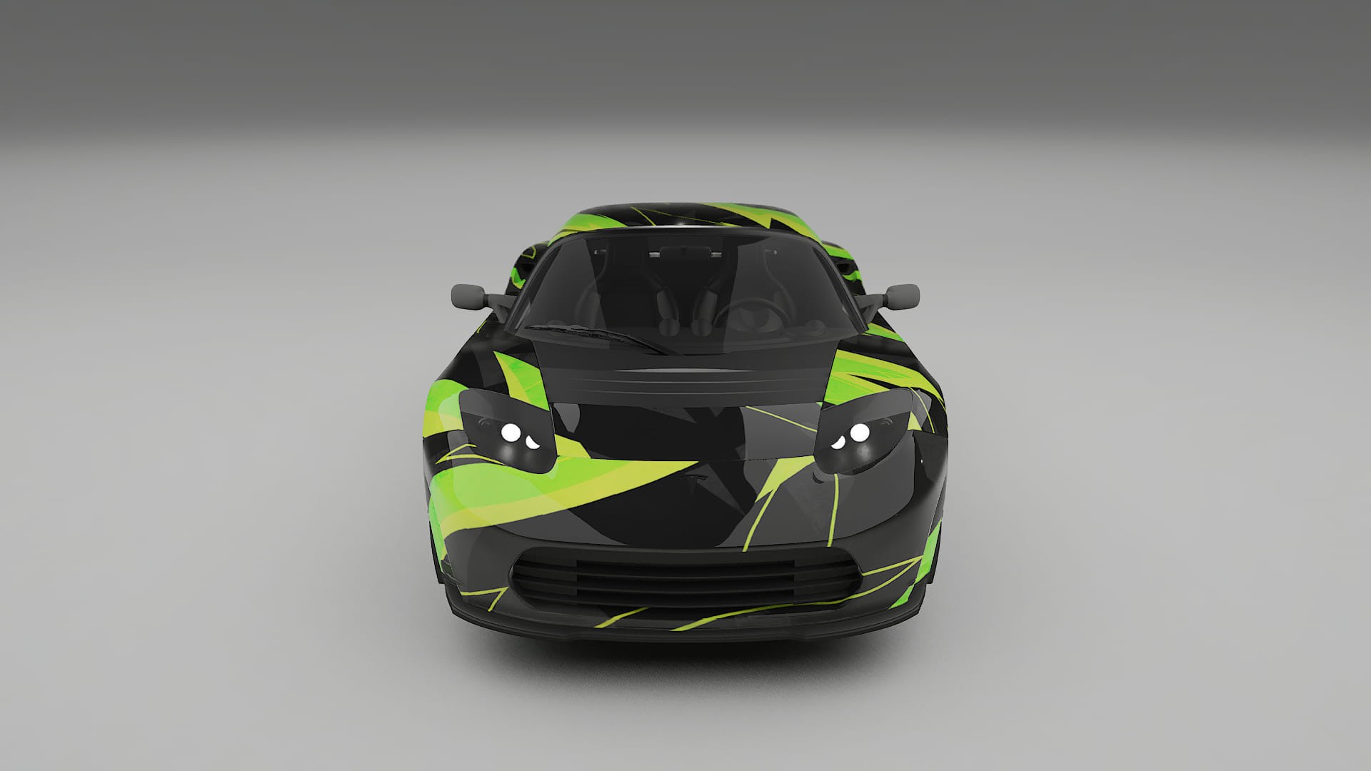 Tesla Roadster 2.5 NINJA TURTLES – Ontworpen Wrap PPF Kit van Printbaar Polyurethaanfolie